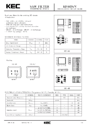 Datasheet KF465V manufacturer KEC